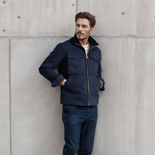 Herren stylische Funktionsjacke im modernen Design mit großzügigen Taschen Drune