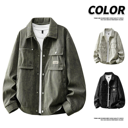 Herren Modische Cargo-Jacke mit praktischen Taschen Drune