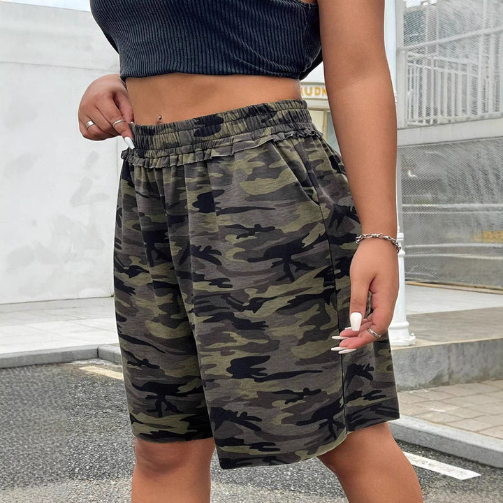 Damen Freizeithosen im modernen Camouflage-Design Drune