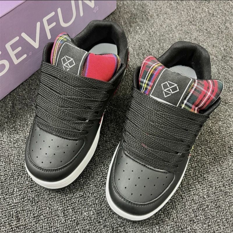 Damen modische Sneakers mit grafischem Design und atmungsaktiver Oberflächenstruktur Drune