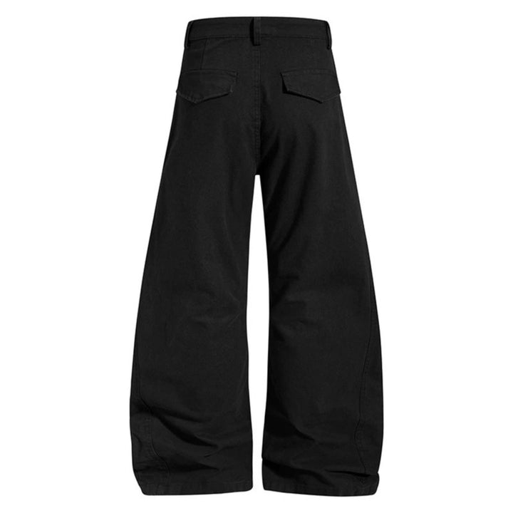 Damen Weite High‑Waist Cargo‑Hose mit verstärkten Kniepaneelen und verstellbarem Saum Drune