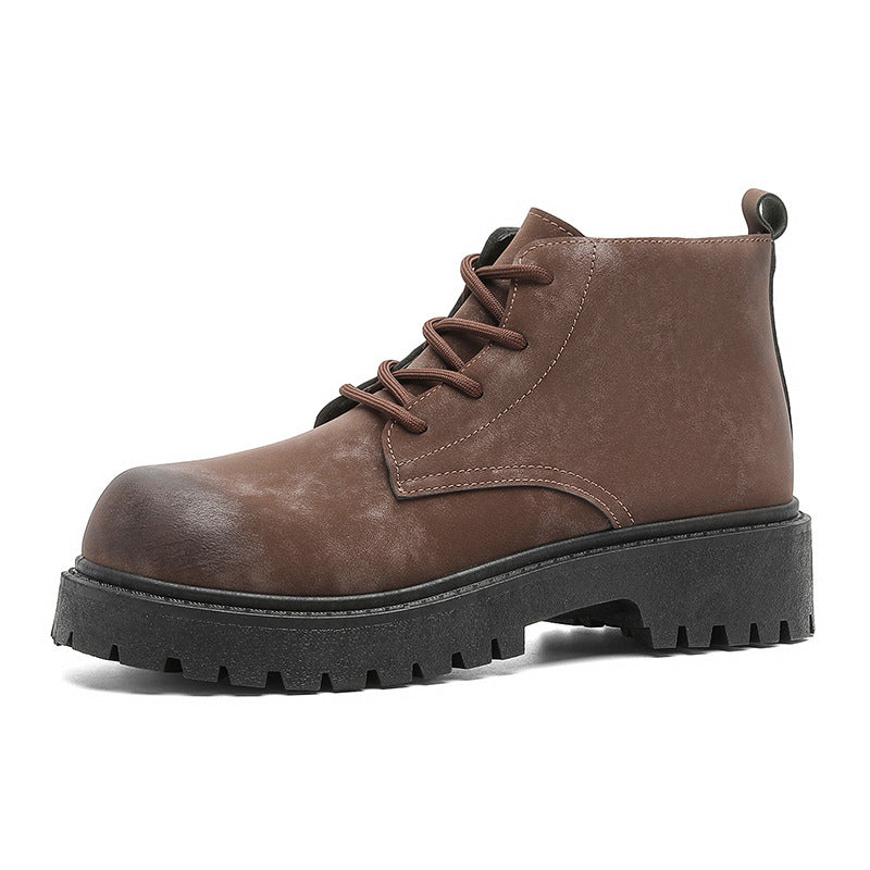 Herren Schnür-Boots im Combat‑Stil mit markanter Profilsohle Drune