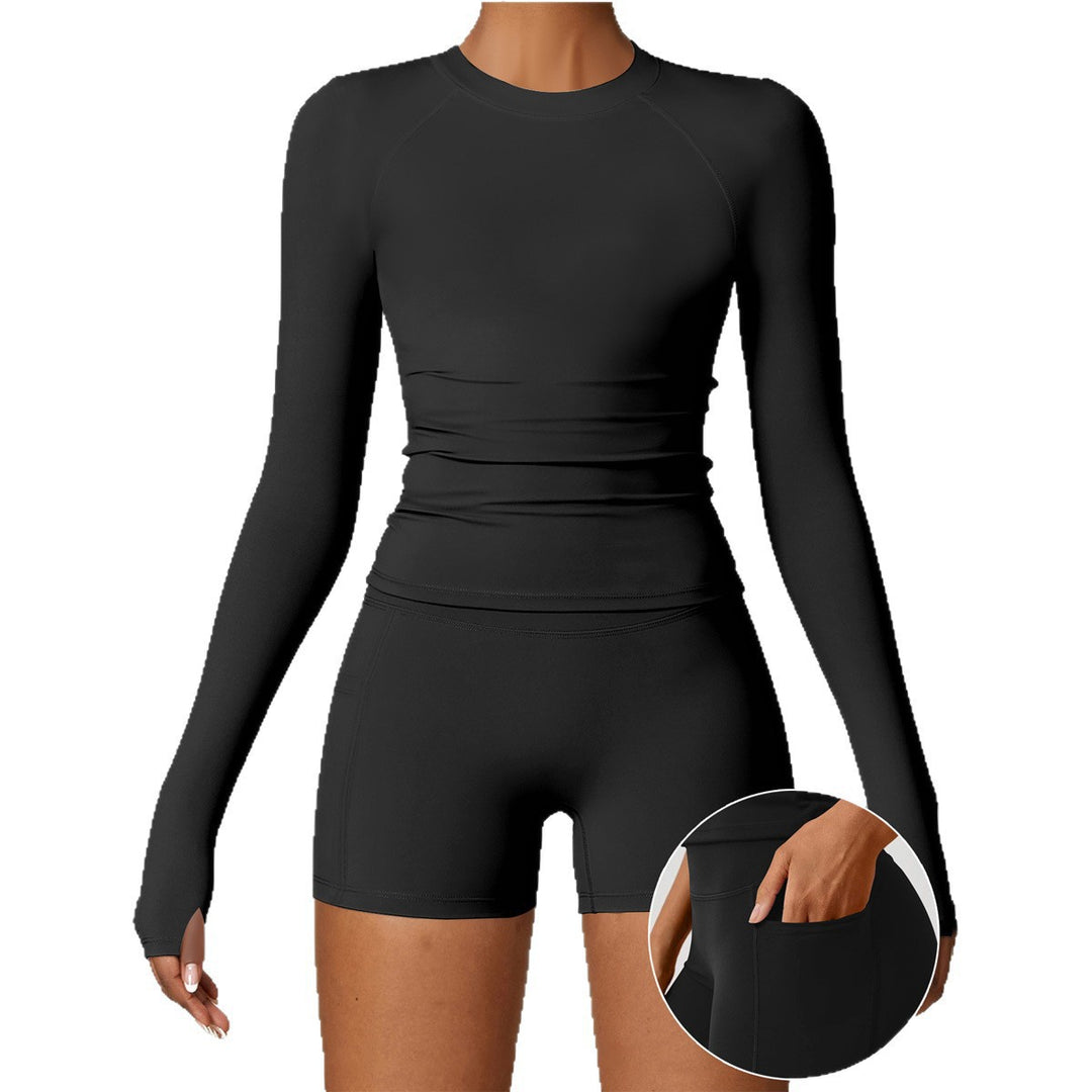 Damen Sportliches Langarm-Oberteil Drune