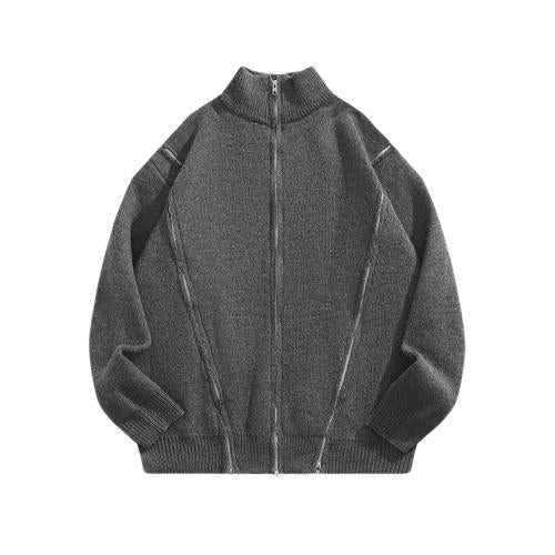 Herren Urbaner Strickpullover mit hohem Kragen Drune