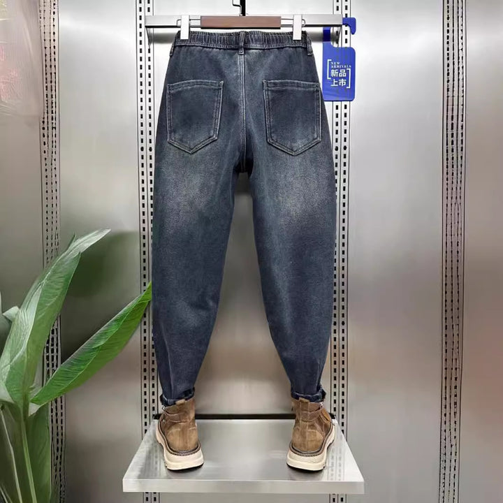 Herren Modische Ripped Jeans mit kreativen Patches Drune 1788342747