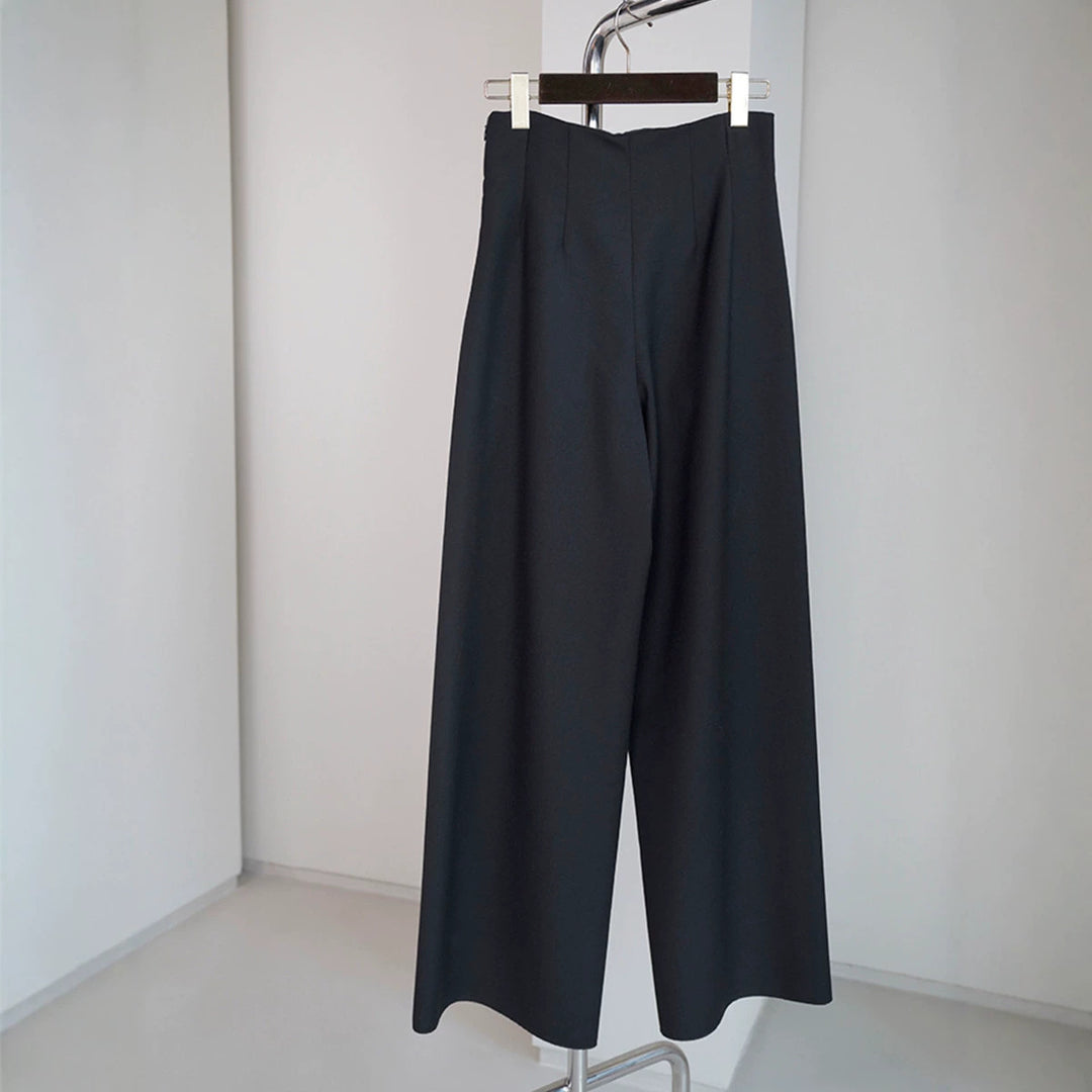 Damen Elegante und weite Stoffhose Drune