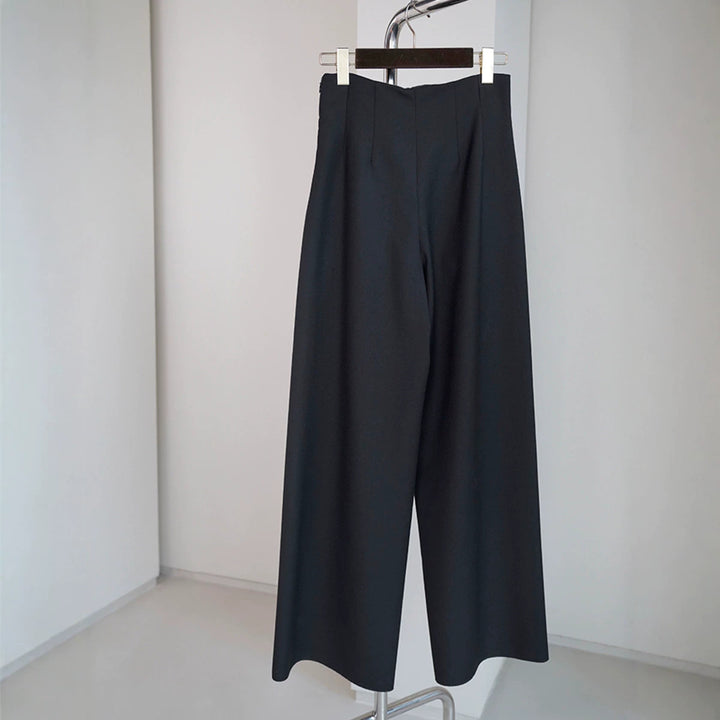 Damen Elegante und weite Stoffhose Drune