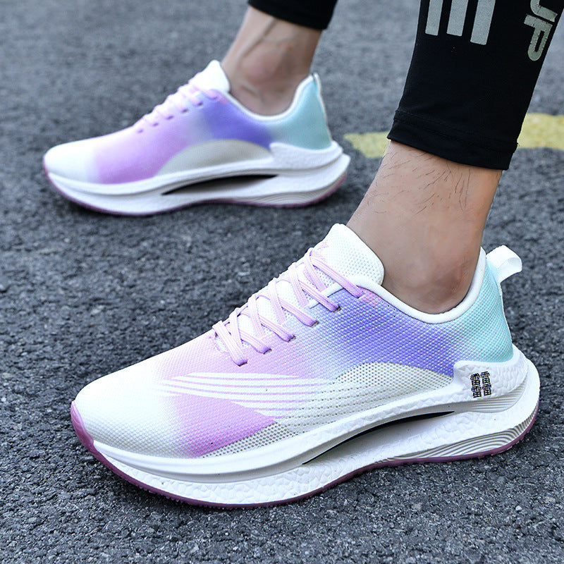 Unisex leichte Dämpfungs-Laufschuhe mit atmungsaktivem Mesh-Oberteil, seitlicher Energielaufsohle und Fersen-Zuglasche Drune