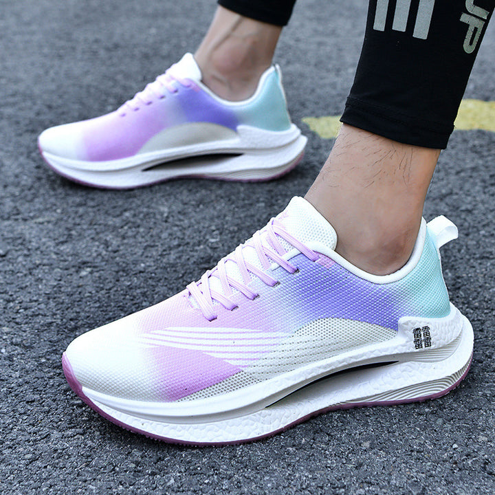 Unisex leichte Dämpfungs-Laufschuhe mit atmungsaktivem Mesh-Oberteil, seitlicher Energielaufsohle und Fersen-Zuglasche Drune