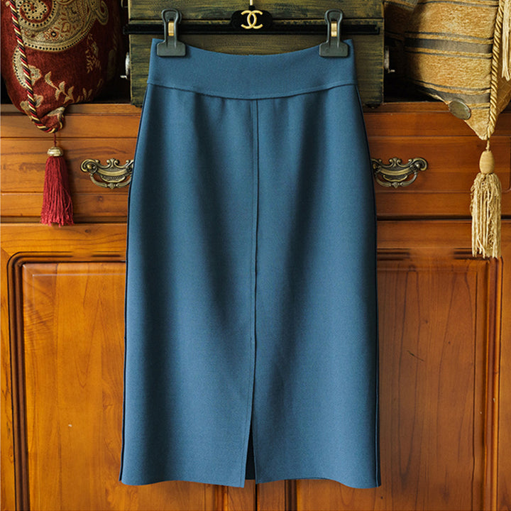 Damen Eleganter, schmal geschnittener Midirock Drune