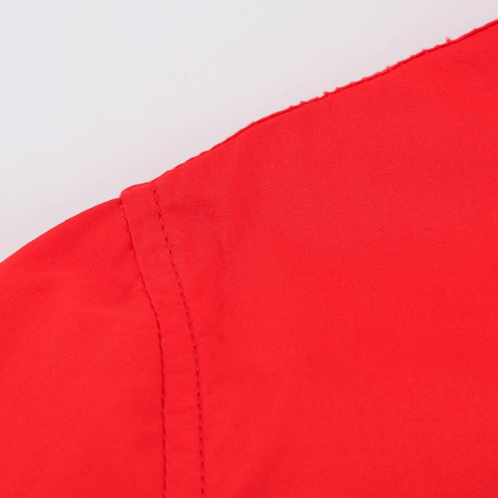 Damen Oversize‑Hemdenjacke mit Stehkragen und aufgesetzten Brusttaschen Drune