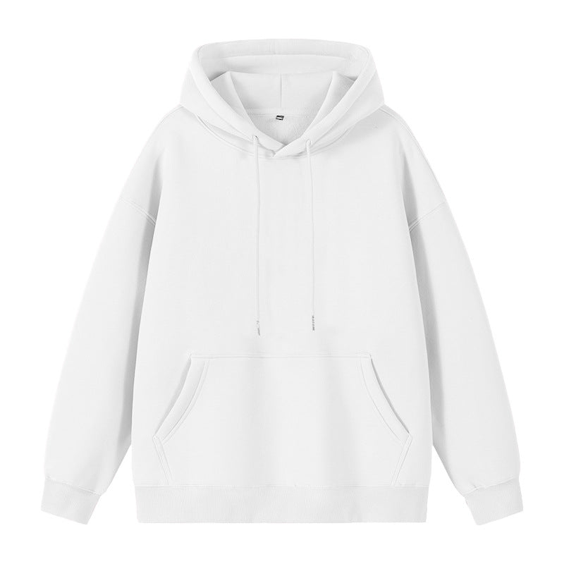 Unisex Oversize-Kapuzenpullover mit Kängurutasche und überschnittener Schulter Drune