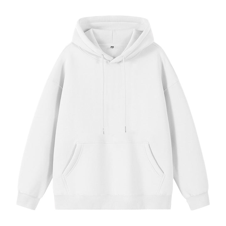 Unisex Oversize-Kapuzenpullover mit Kängurutasche und überschnittener Schulter Drune