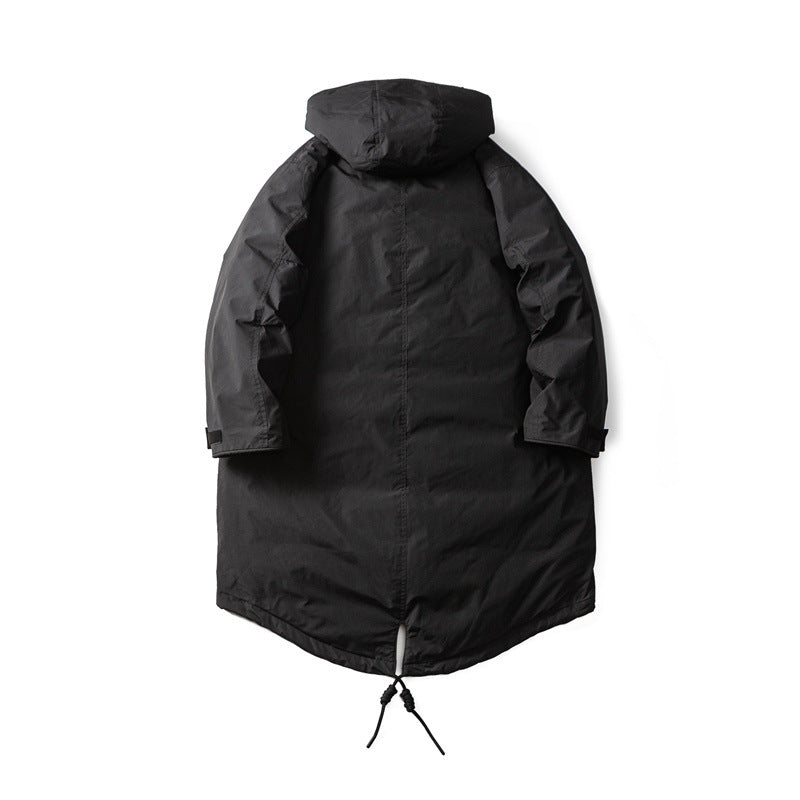 Herren Wasserdichter Thermo-Parka mit verlängerter Rückenpartie und Kapuze Drune