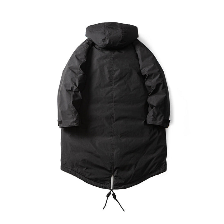 Herren Wasserdichter Thermo-Parka mit verlängerter Rückenpartie und Kapuze Drune