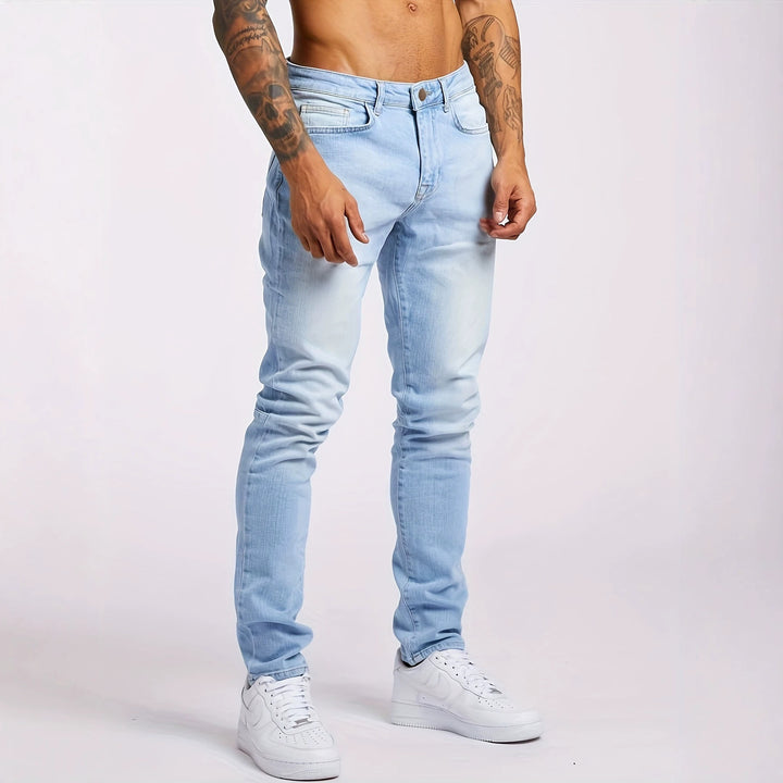 Herren Slim-Fit Denimhose Drune