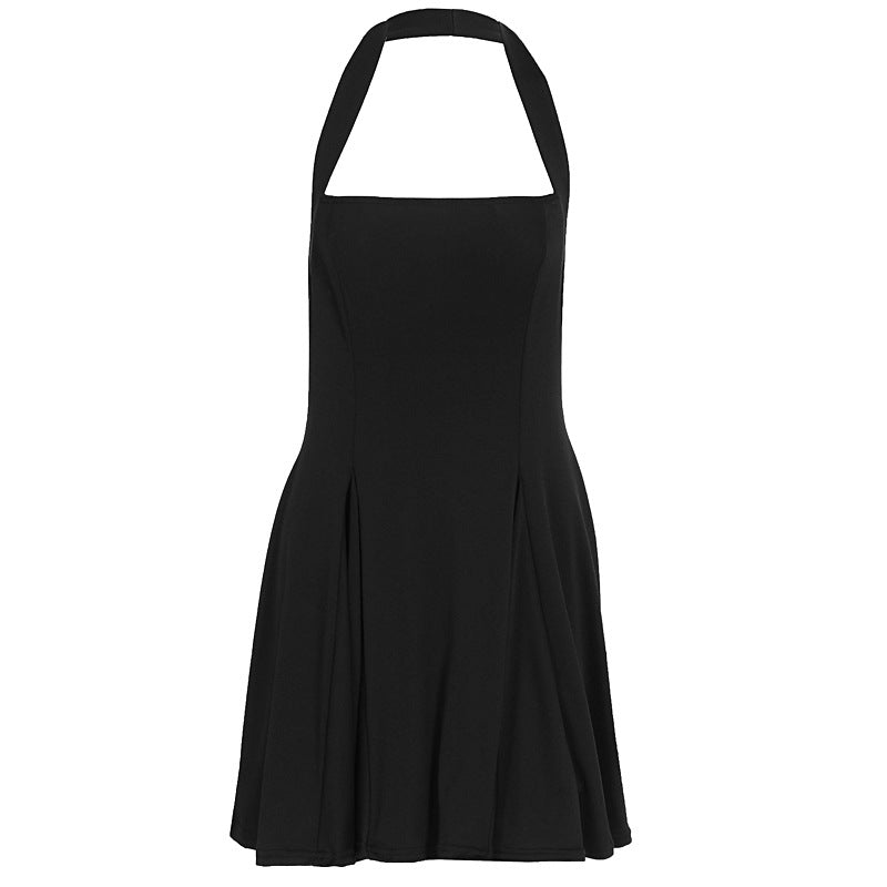 Damen Kleid mit Halterneck und schwingendem Saum Drune