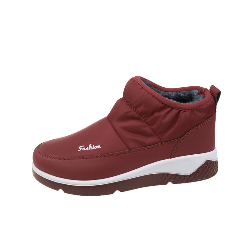 Damen Gepolsterte Slip-On Winter-Booties mit Keilsohle Drune