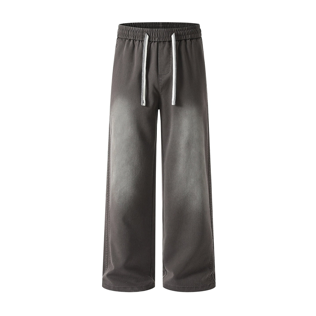 Damen weite Freizeithose mit elastischem Bund und Kordelzug Drune
