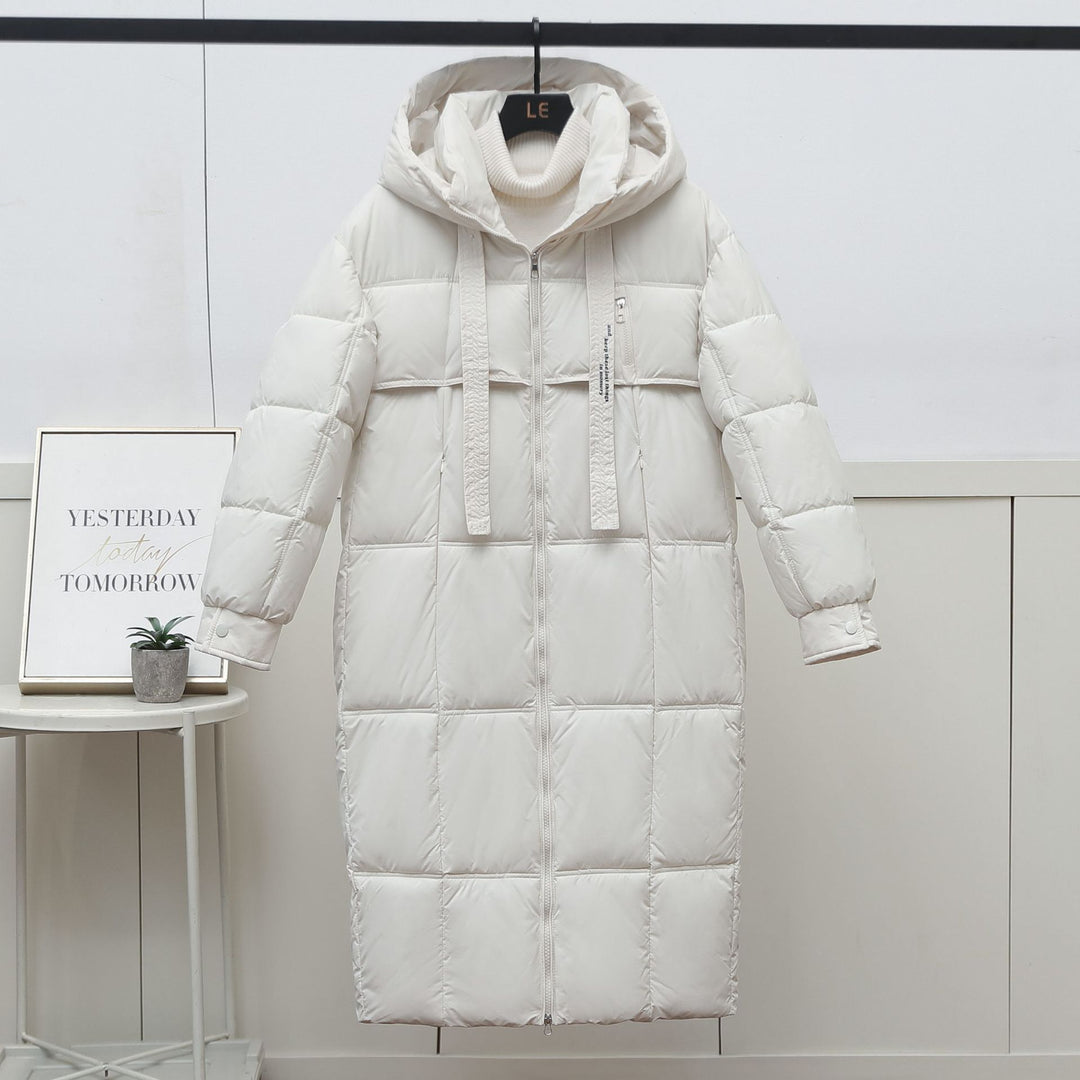 Damen Lange Daunenjacke Drune