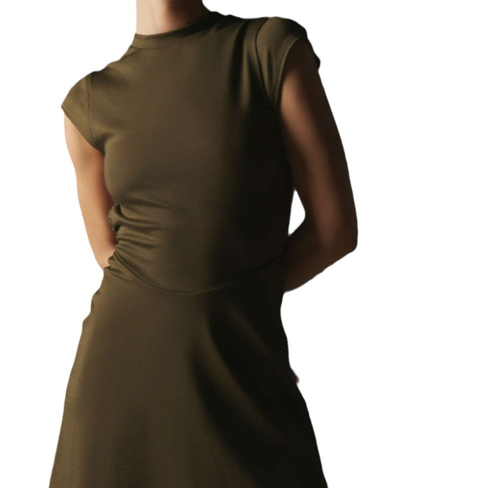 Damen Elegantes und figurbetontes Freizeitkleid Drune