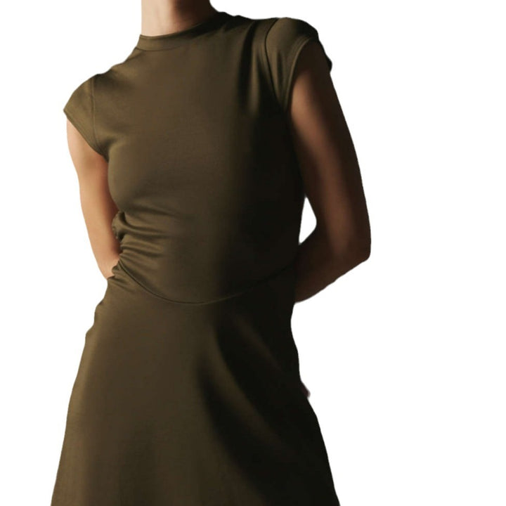 Damen Elegantes und figurbetontes Freizeitkleid Drune