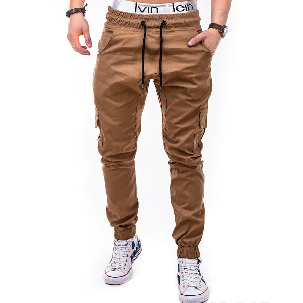 Herren cargo Jogginghose mit elastischem Bund und praktischen Seitentaschen Drune