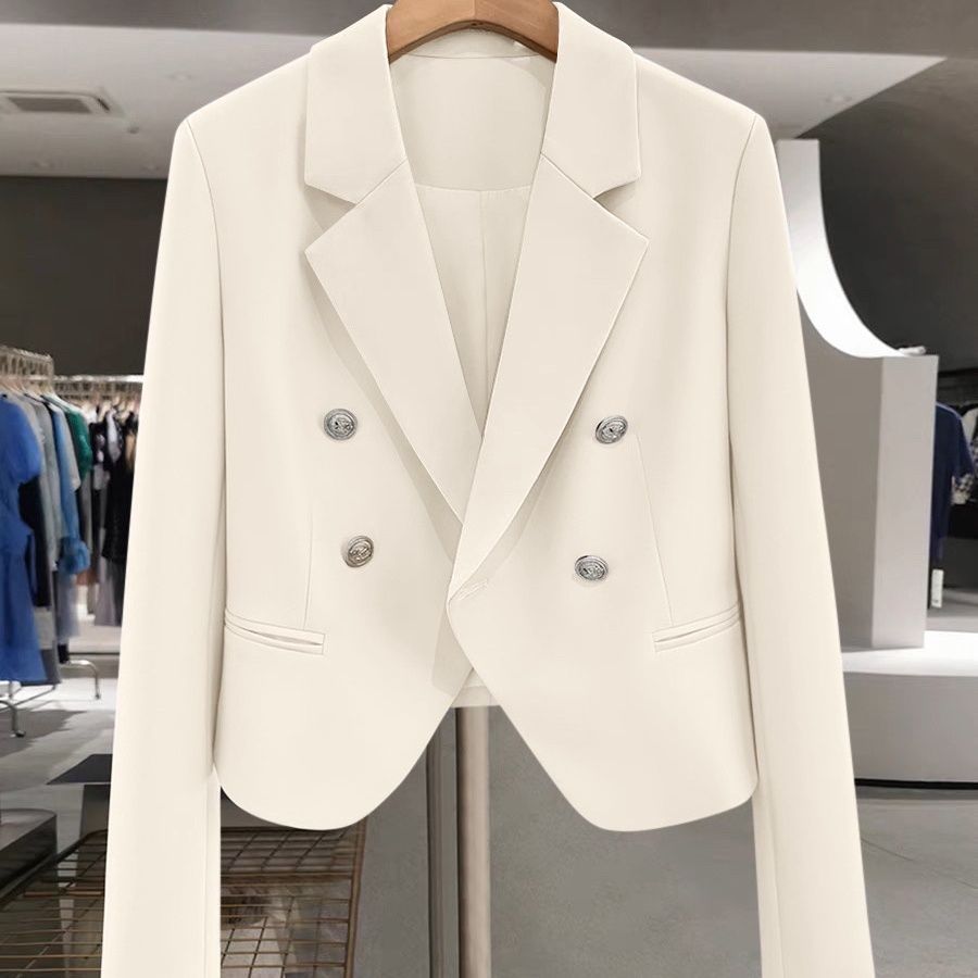 Damen zeitloser Doppelreiher Blazer Drune