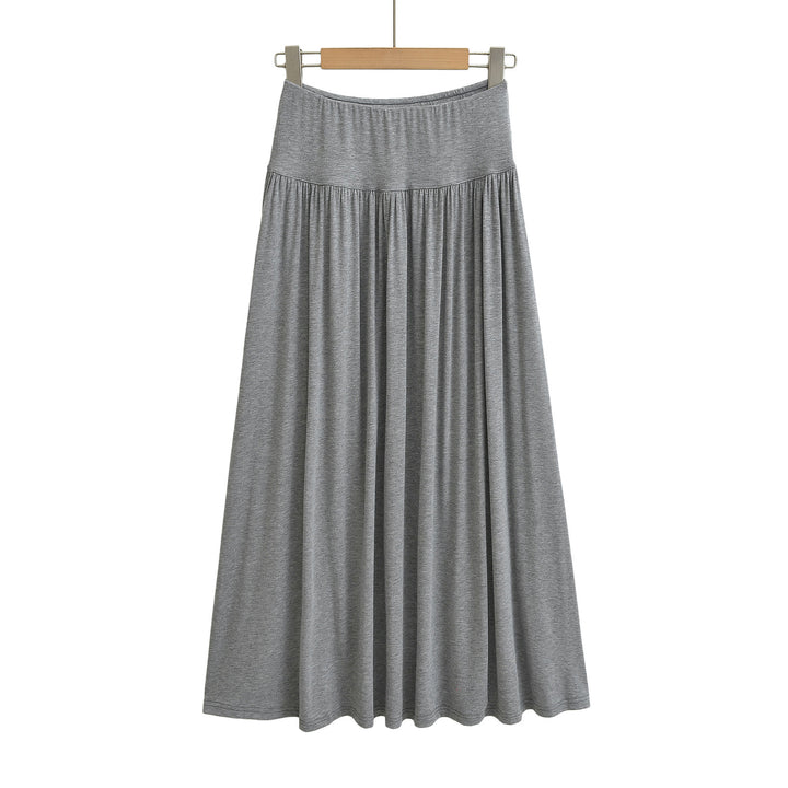 Damen Maxirock mit hohem Komfortbund und schwingendem Design Drune