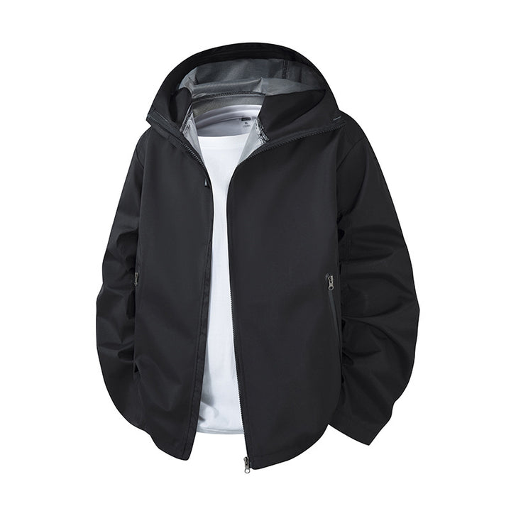 Herren Leichte wasserdichte Kapuzen-Softshelljacke mit atmungsaktiver Membran Drune