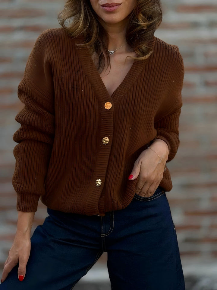 Damen Kuscheliger Strickcardigan Drune
