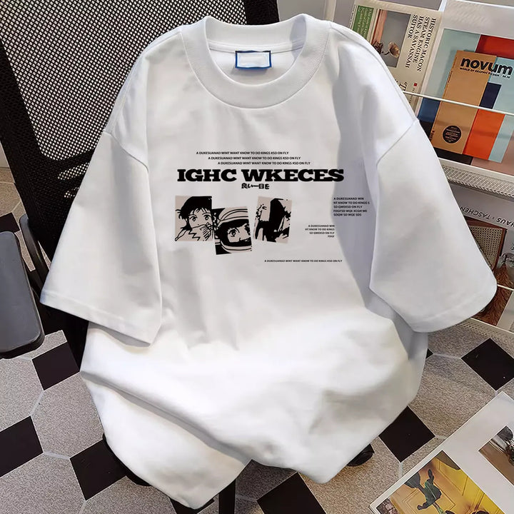 Damen oversized Grafik T-Shirt Drune