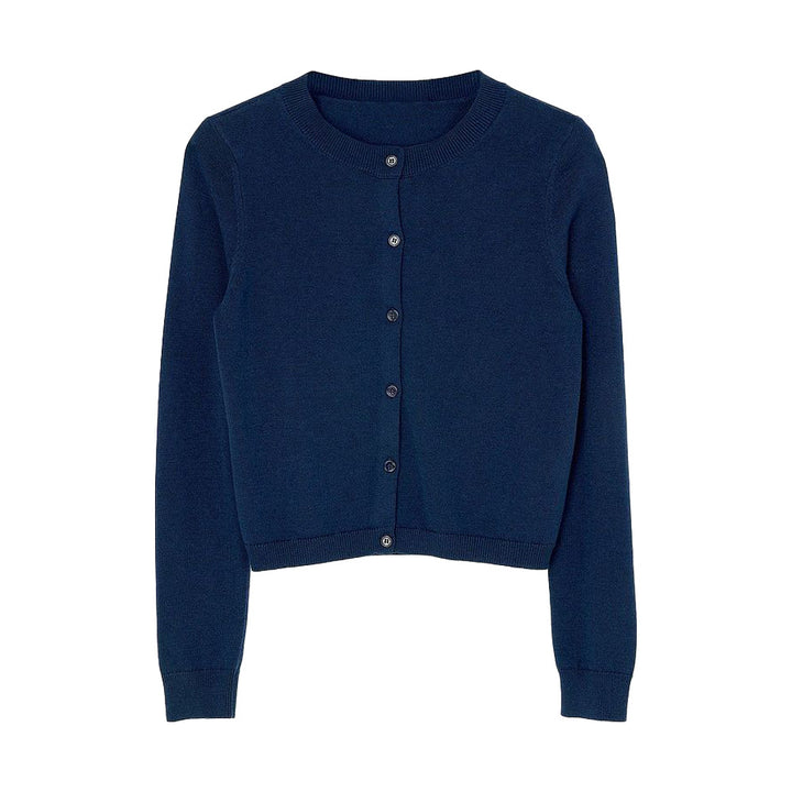 Damen Leichte Strickjacke mit Knopfverschluss und atraumatischem Schnitt Drune
