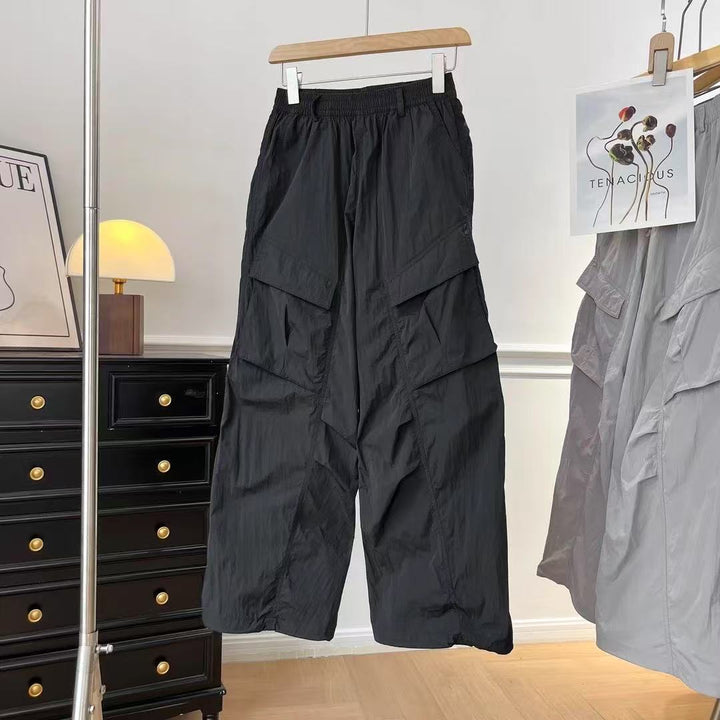 Damen Multifunktionale Cargo-Hose mit elastischem Bund und praktischen Taschen Drune