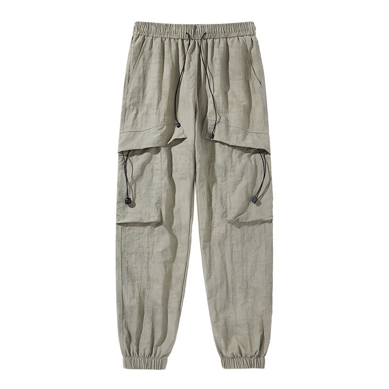 Damen Modische Cargo-Hose mit elastischem Bund Drune