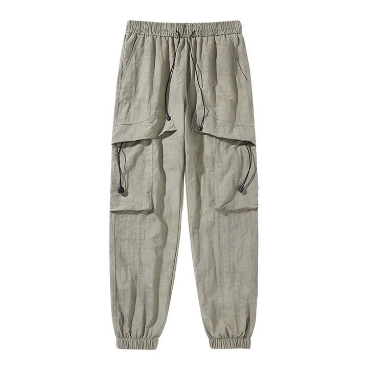 Damen Modische Cargo-Hose mit elastischem Bund Drune