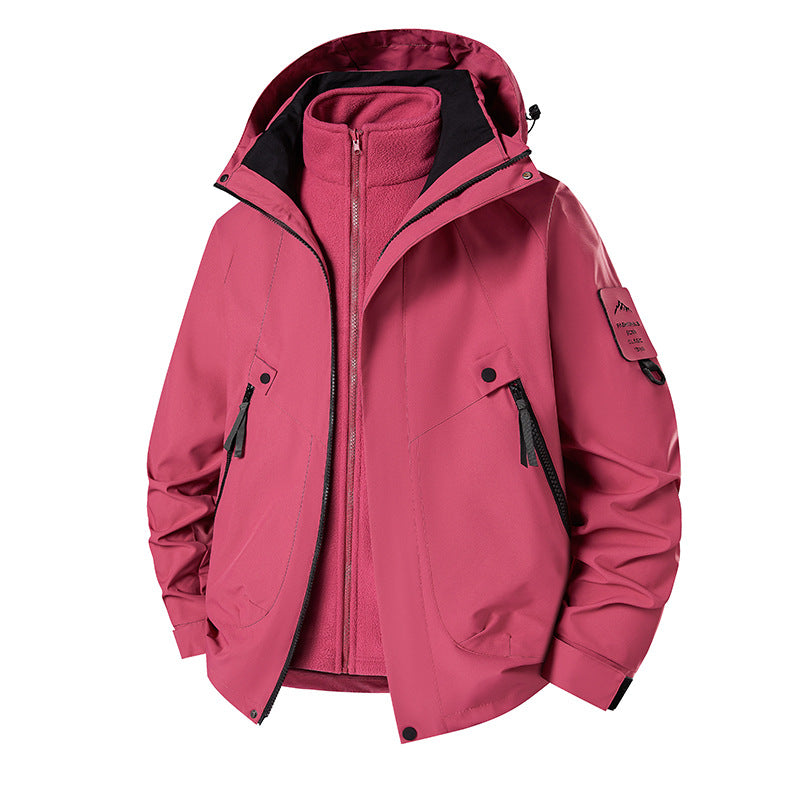 Herren 3‑in‑1 Softshell-Parka mit abnehmbarer Fleece-Innenjacke und technischer Kapuze Drune