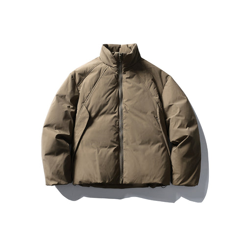 Herren Boxy Thermo-Isolationsjacke mit hohem Stehkragen und minimalistischer Außenhülle Drune
