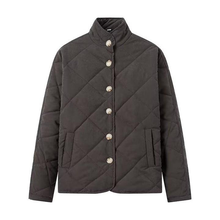 Damen Steppjacke mit modischem Stehkragen und praktischen Taschen Drune