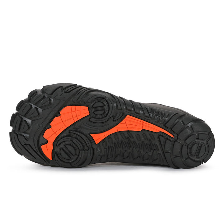 Herren nan leichter Schnellzug-Trekkingschuh mit Gummizehschutz, atmungsaktivem Meshoberteil und profiliertem Outdoor-Laufsohle Drune