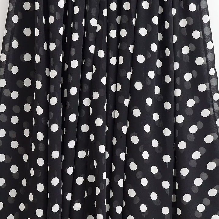 Damen Maxikleid mit schwingendem Rock und herzförmigem Ausschnitt Drune