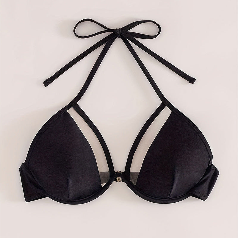 Damen Triangel-Bikini mit transparentem Detail Drune