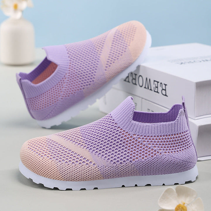Damen Atmungsaktive Slip-On Sneakers mit elastischer Netzstruktur Drune