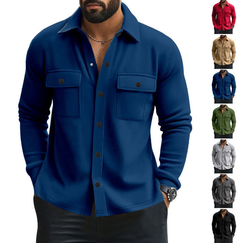 Herren strukturierte Arbeitsjacke mit praktischen Taschen Drune