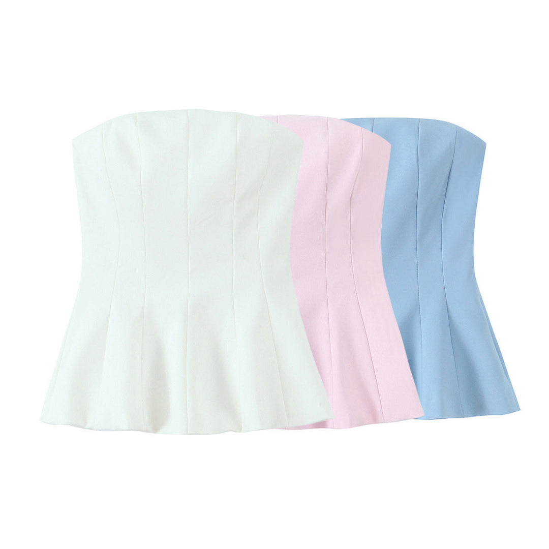 Damen Bustier-Top mit betonter Taille Drune