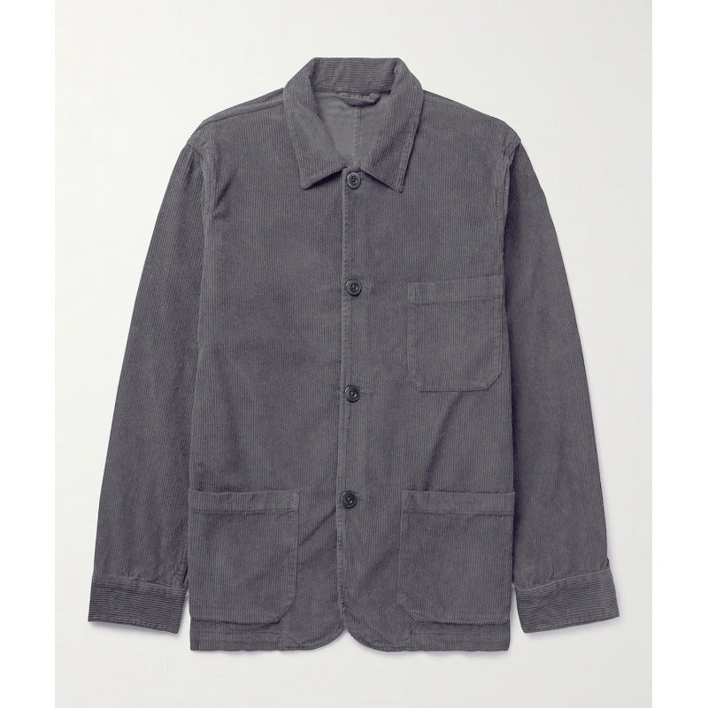 Damen moderne Kordjacke mit praktischen Taschen Drune