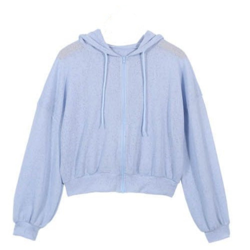Damen Sportliche Kapuzenjacke mit leichtem Stoff Drune