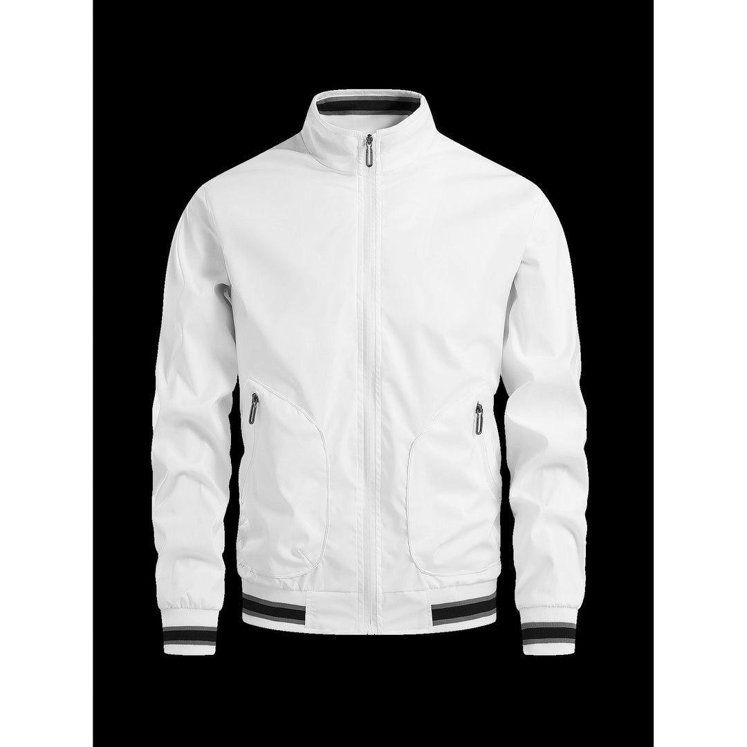 Herren sportliche Übergangsjacke mit hohem Kragen und praktischen Reißverschlusstaschen Drune