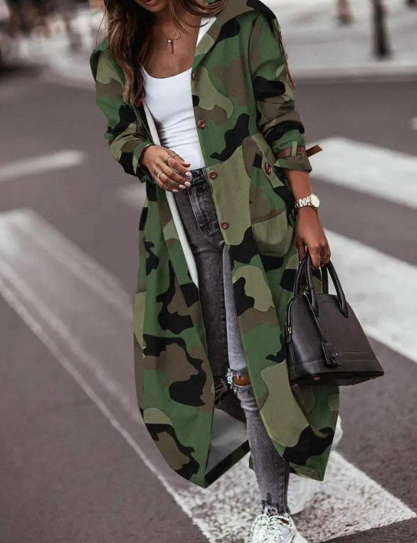 Damen Wasserabweisender Parka mit Kapuze und praktischen Taschen Drune
