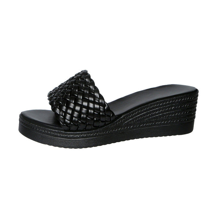 Damen Wedge-Sandalen mit geflochtenem Riemen und ergonomischer Sohle Drune
